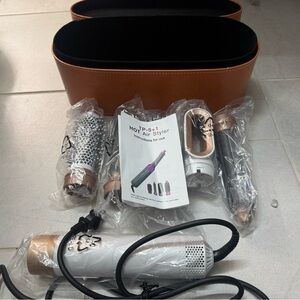 HoTP-54 5-in-1 Hair Styler Set - White and Gold